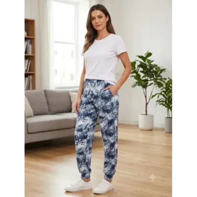 Pantalon dama Serena vascoza cu buzunar si manseta ,Engros