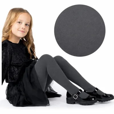 Dres penti copii ,micro 40 den, mat, opac ,gri inchis Engros