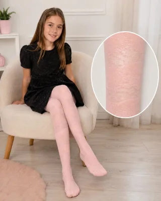 Dresuri fetițe Penti cu model delicat din dantelă,culoarea Roz pudra