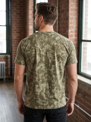 Tricou bărbătesc Serena culoare verde olive, Engros