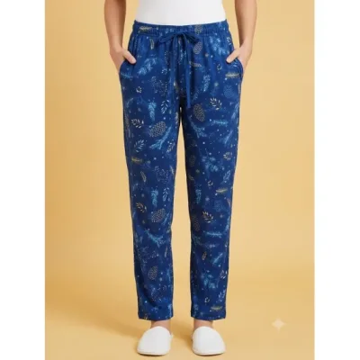 Pantaloni Damă Serena din Bumbac cu Buzunare și Șnur în Talie – Engros