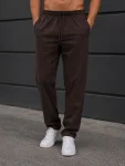 Pantalon trening barbat Serena ,culoarea maro ,Engros