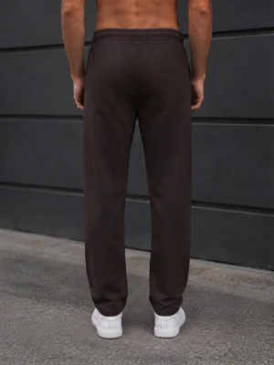 Pantalon trening barbat Serena ,culoarea maro ,Engros